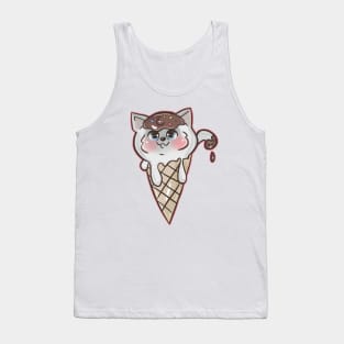 Ice Cream Cat Tank Top